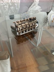 Fender Pure Vintage Stratocaster bridge with steel tremolo block