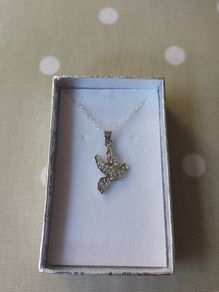 Confirmation jewellery dove necklace and earrings