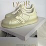 Authentic Dior-ID Low Top Sneakers White Leather with Transparent Rubber Toe Cap Image 10