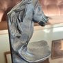 Set of 2 Textured Bronzed Metal Horse Head Bookends Image 2