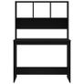 Desk with Shelves Black 102x45x148 cm Image 5