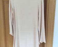 Zara beige styled swing sleeve dress