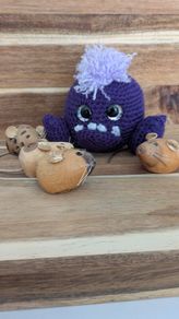 handmade crochet monster