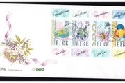 1990 Ireland Greetings Commemorative Stamps Booklet Stamps An Post First Day Cover (FDC)