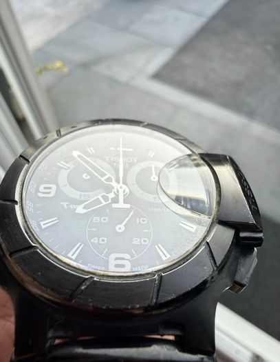 Tissot Watch T-race Chronograph Red Strap & Black Dial Motogp