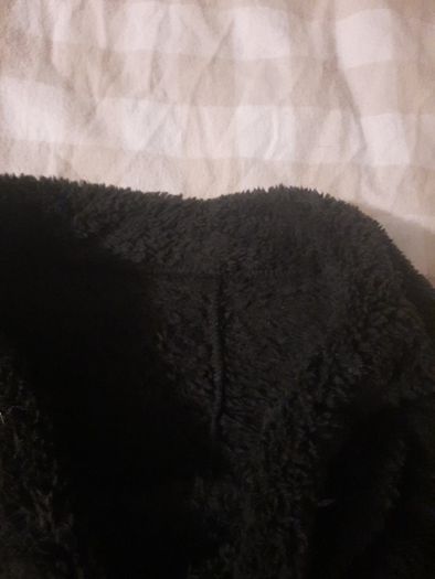 black fleece cosy flared bottoms