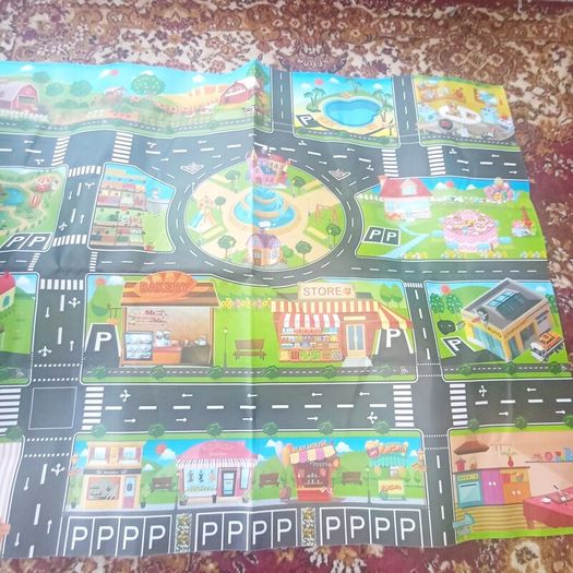 Toy roadmap car track