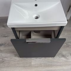 Drawer wall unit lead grey matt  500mm x 400mm