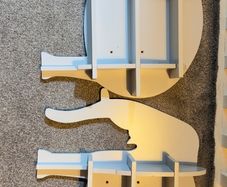 kids room elephant shelves