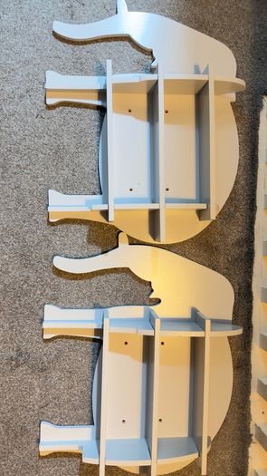 kids room elephant shelves