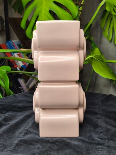 Orla Kiely House Ceramic Flower Vase Dusty Pink Vintage Style Home Decor
