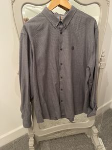 Brushed Cotton Rich Grey Check Shirt size 2XL