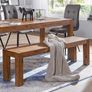 Dining Room Bench Solid Wood Sheesham 120cm Image 2