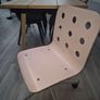 Rose-coloured, Height-adjustable Chair Image 4