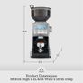 SAGE BCG820BSSUK Smart coffee Grinder Pro silver Image 9