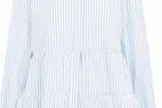 Levete  Room , blue/white shirt/blouse size UK 10