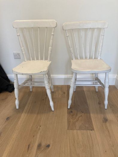 Kitchen Chairs x 2 - Windsor - Antique Farmhouse.
