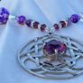 NEW Handmade Purple Bead Celtic Necklace by Irish Designer helenrose Image 5