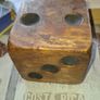 Vintage Very Large Solid, Natural Mango Wood Dice Postage Available or Collection Image 2