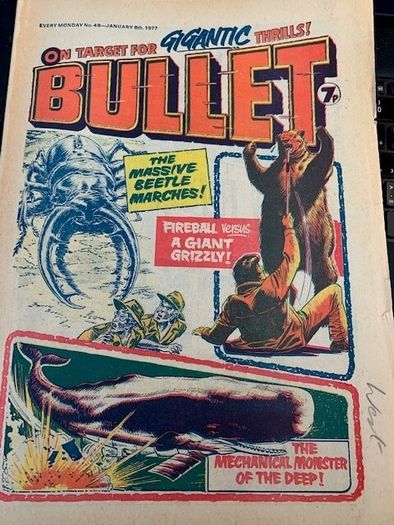 Bullet Comic x 10 Issues  29,34,35, 38,39,40,41,46,48,497-Not Continuous Running intermittently from -Sept 30th 1978 -15th Jan 197-DC Thompson-Vintage UK Comics