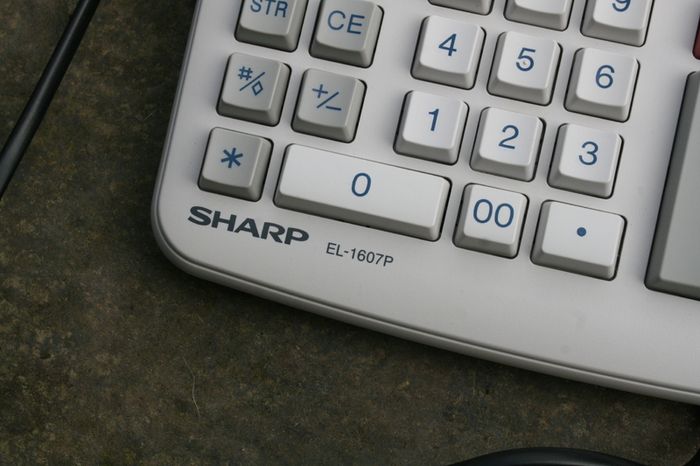 Sharp EL1607P 12 DIGIT Printing Calculator Mains Powered