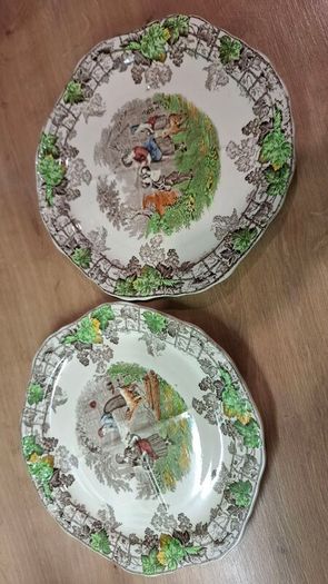 Vintage Copeland Spode Byron Series Plate Set
