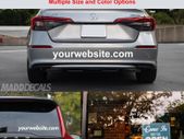 Custom Website Decal Sticker - Business Window Car Truck Advertising Sign