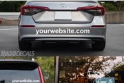 Custom Website Decal Sticker - Business Window Car Truck Advertising Sign