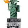 LEGO Iconic Statue of Liberty Magnet Featuring A Detachable Statue Of Liberty Minifigure Complete With Her Torch And Tablet Brand New Sealed Image 3