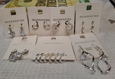 Sparkly Earrings Bundle 11 Pairs NEW