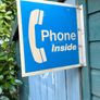 Vintage Phone Inside 30 X 30cm Sign Image 3