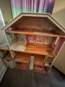 Large wooden dollhouse