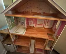 Large wooden dollhouse