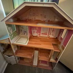 Large wooden dollhouse