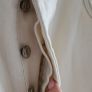 ZARA high waisted straight leg beige jeans with frayed hems Sz 40 EU (Fit 12 UK) - Bnwot Rrp 39.99 Image 5