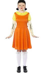 Adults Officially Licensed Squid Game Deluxe Doll Ladies Fancy Dress Costume MULTIPLE SIZES (FREE POSTAGE)