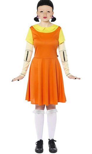 Adults Officially Licensed Squid Game Deluxe Doll Ladies Fancy Dress Costume MULTIPLE SIZES (FREE POSTAGE)