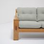 Vintage Oak-Framed Model Bonanza Three-Seat Sofa by Esko Pajamies, 1960s. Image 5