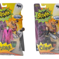 Batman Classic TV Series The Joker  Catwoman Mattel Action Figure 2013