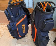 Druids Golf Cart Bags Navy & Orange (Matching Pair Available)