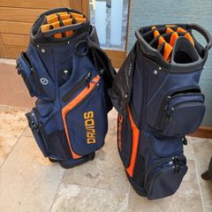 Druids Golf Cart Bags Navy & Orange (Matching Pair Available)