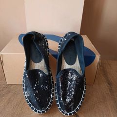 Glitter espadrilles blank - size UK 2