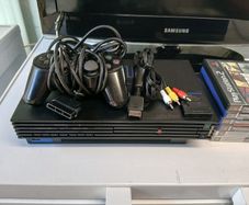 ps2 console + games