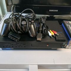 ps2 console + games