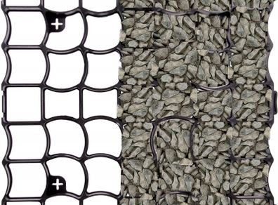 Garden Grids + gravel stones - 5m2 brand new