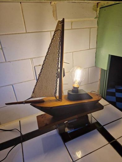 Asgard 1 Irish Mid Century period Vintage lamp model of  Asgard 1 wooden lamp