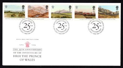 1994 Great Britain The 25th Anniversary of HRH The Prince of Wales Royal Mail Addressed Stamp First Day Cover (FDC)
