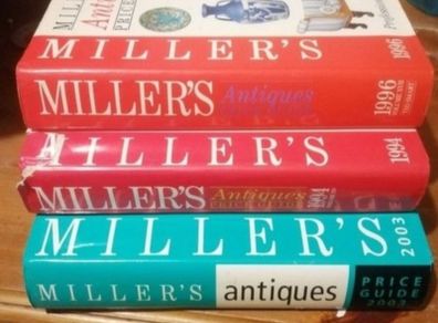 3 Millers Antique Books, with dust Jackets ,