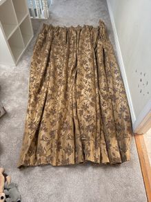 Luxurious gold curtains