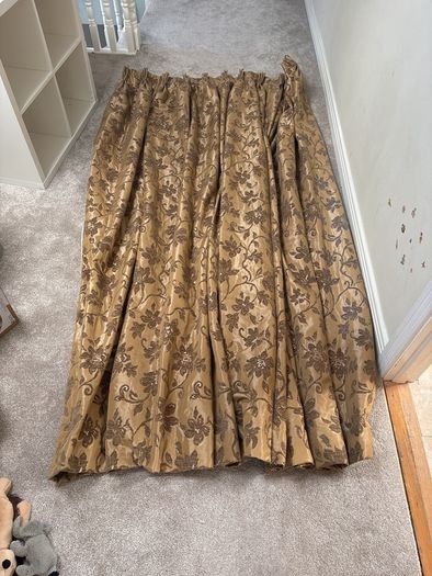 Luxurious gold curtains
